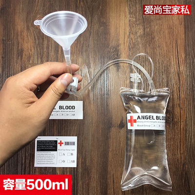 Pusta naklejka Soda Juice Alcohol 500ml Fake Blood Bag